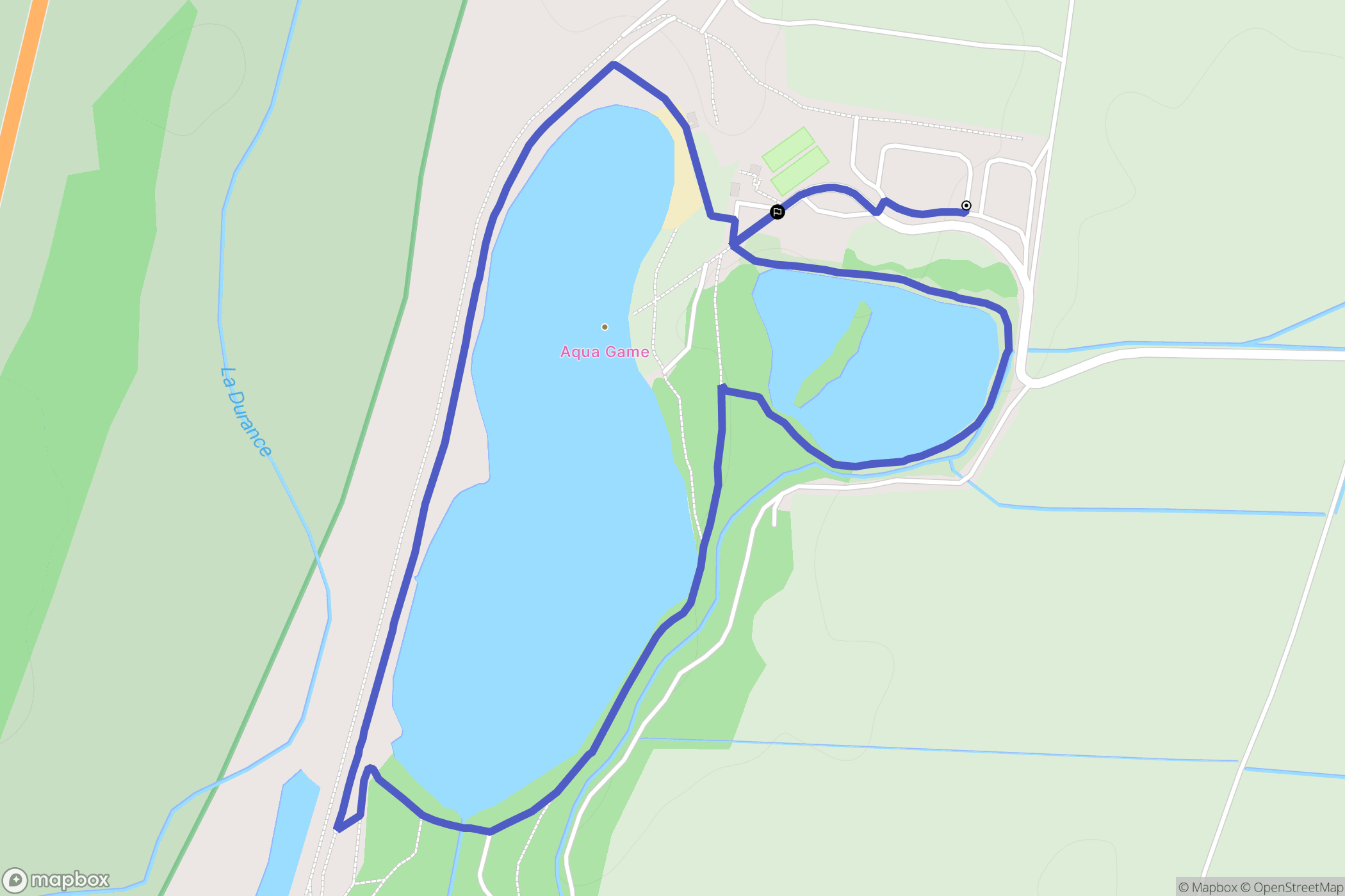 Oraison : carte du parcours de randonnée - France
