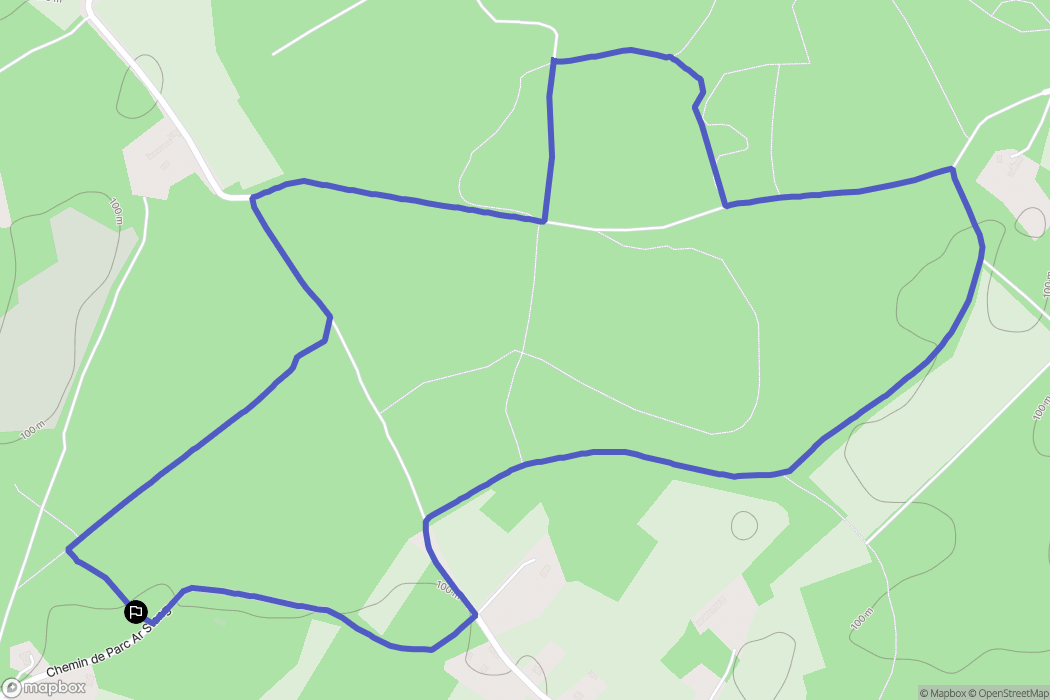 Trébeurden : carte du parcours de randonnée - France