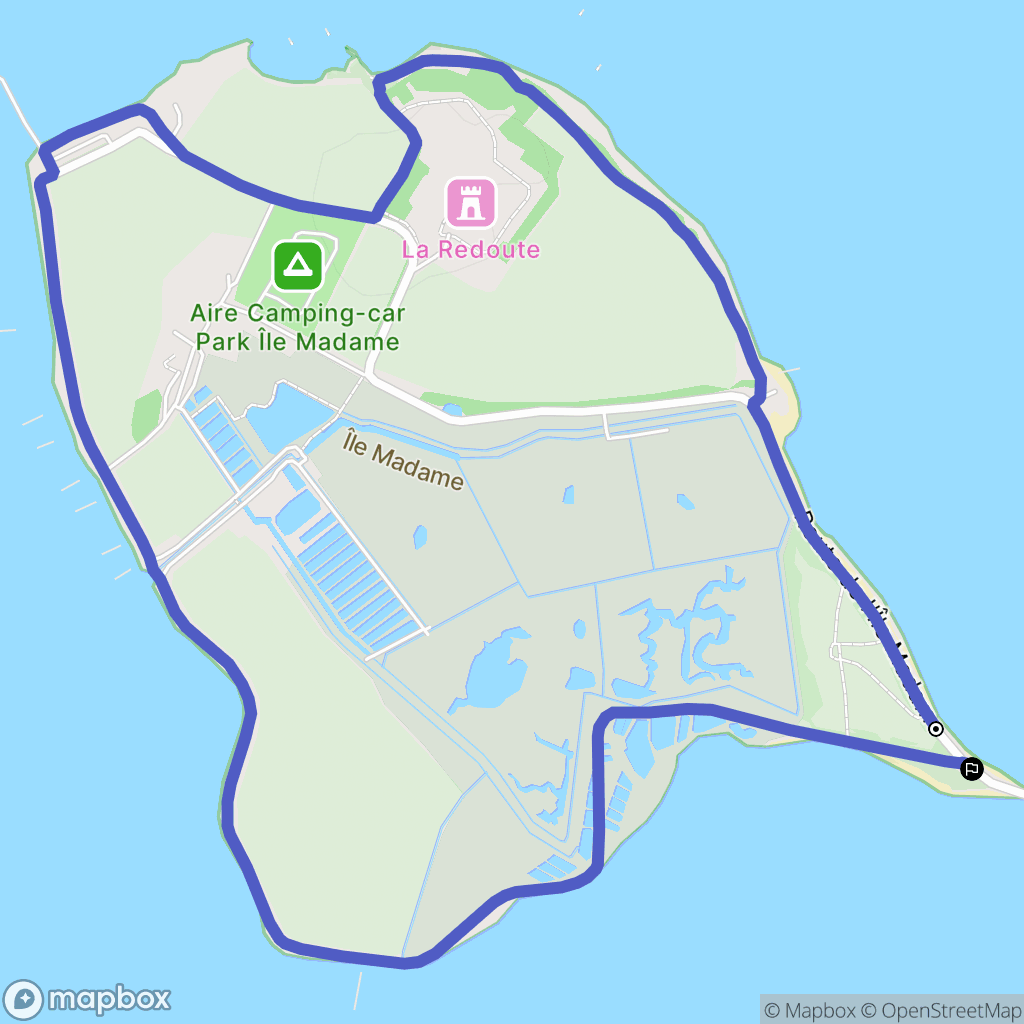 Port-des-Barques : carte du parcours de randonnée - France