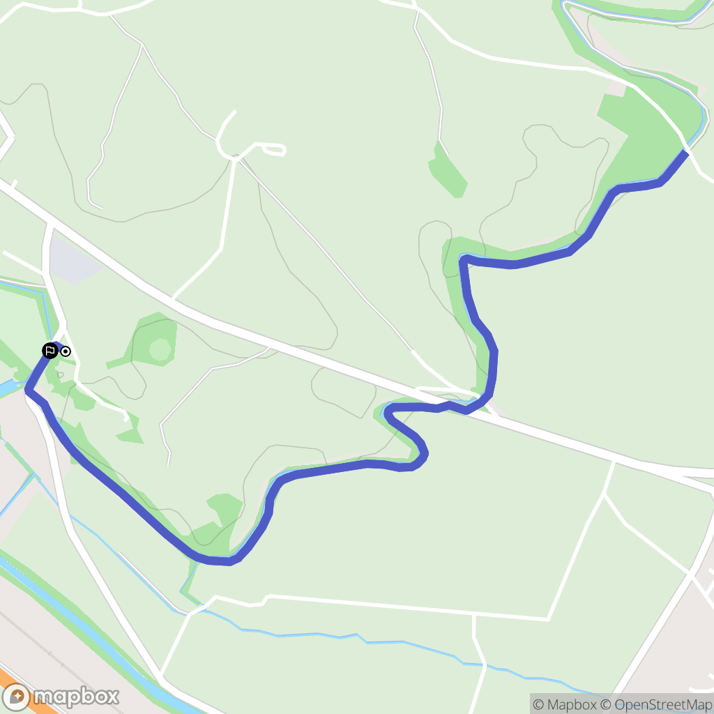 Montferrand : carte du parcours de randonnée - France