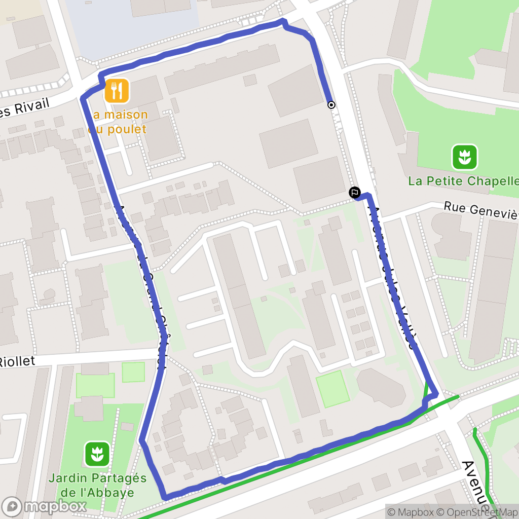 Grenoble : carte du parcours de randonnée - France