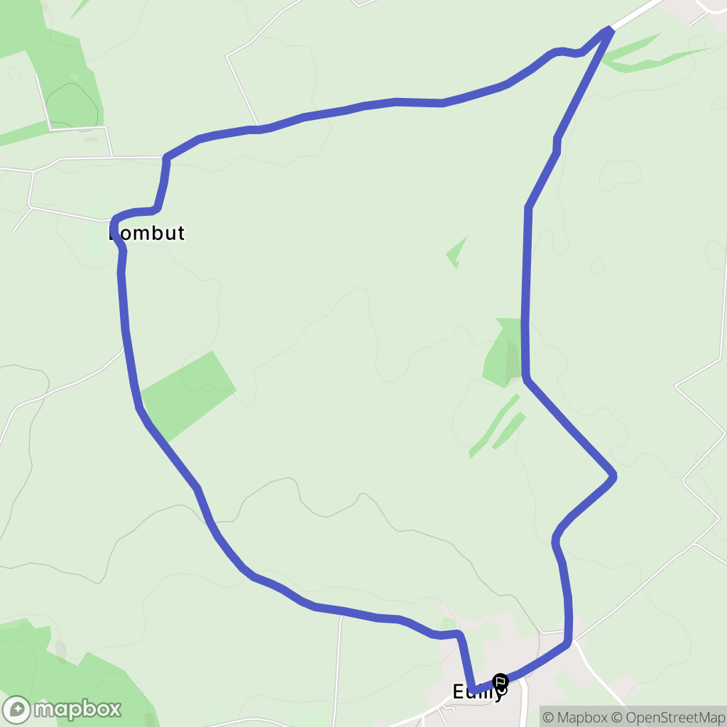 Lombut : carte du parcours de randonnée - France