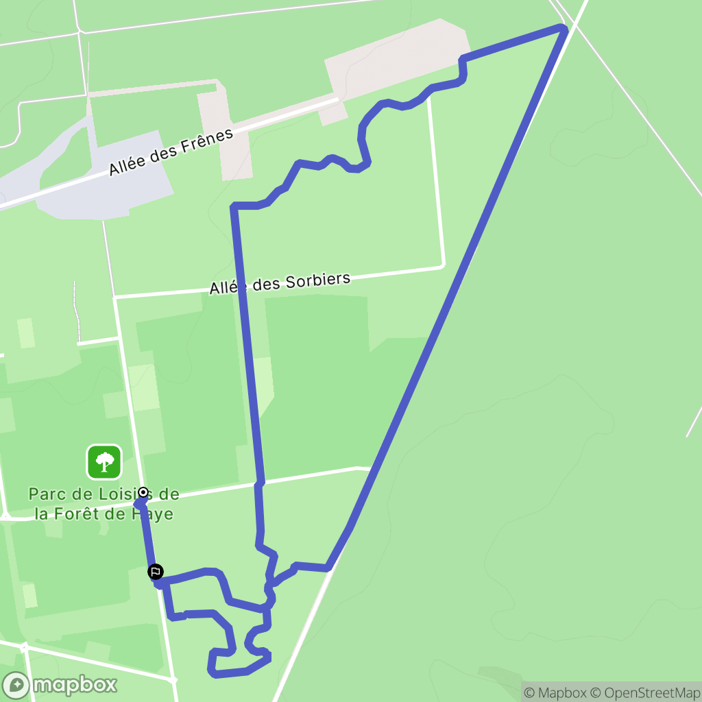 Bois-de-Haye : carte du parcours de randonnée - France