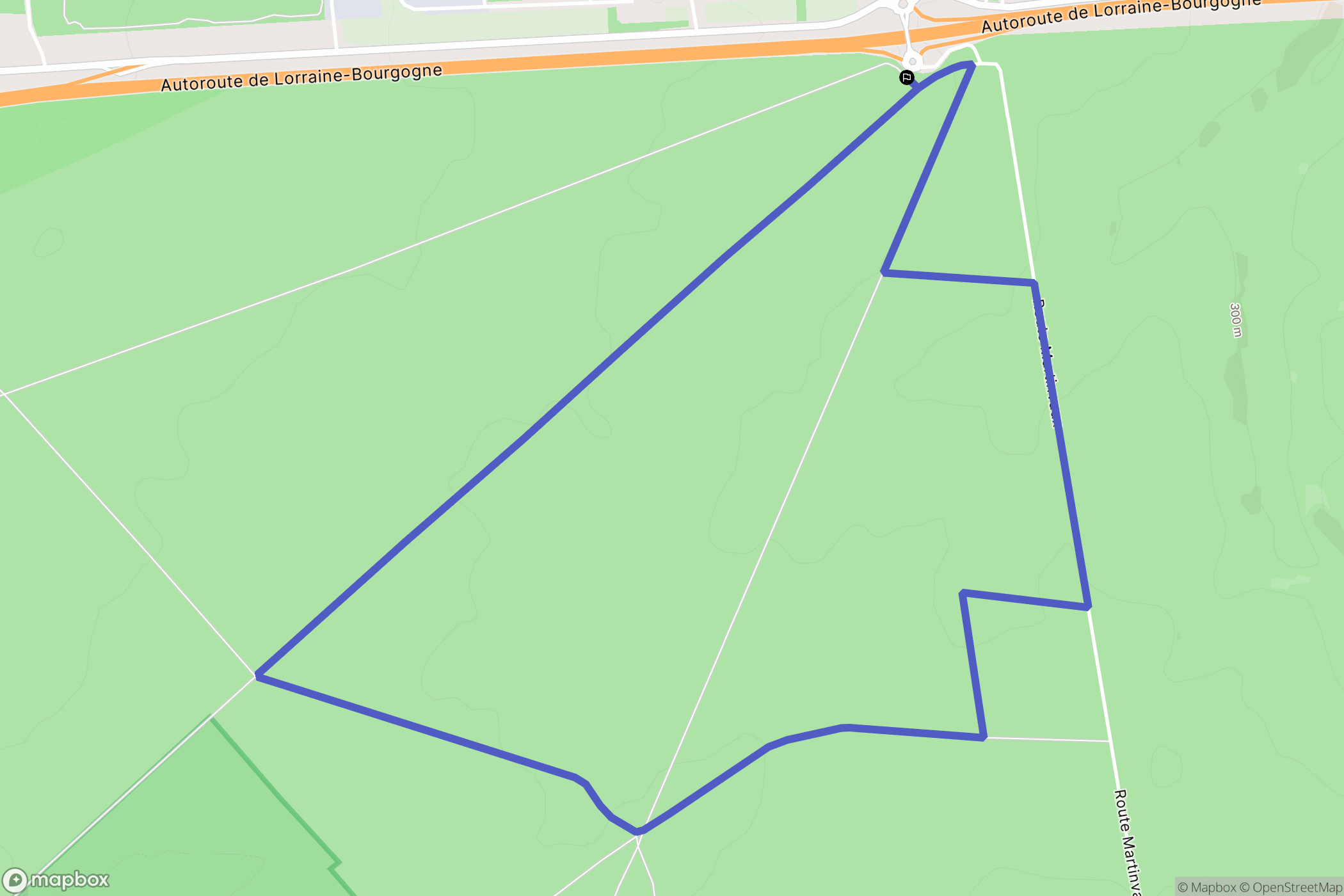 Bois-de-Haye : carte du parcours de randonnée - France