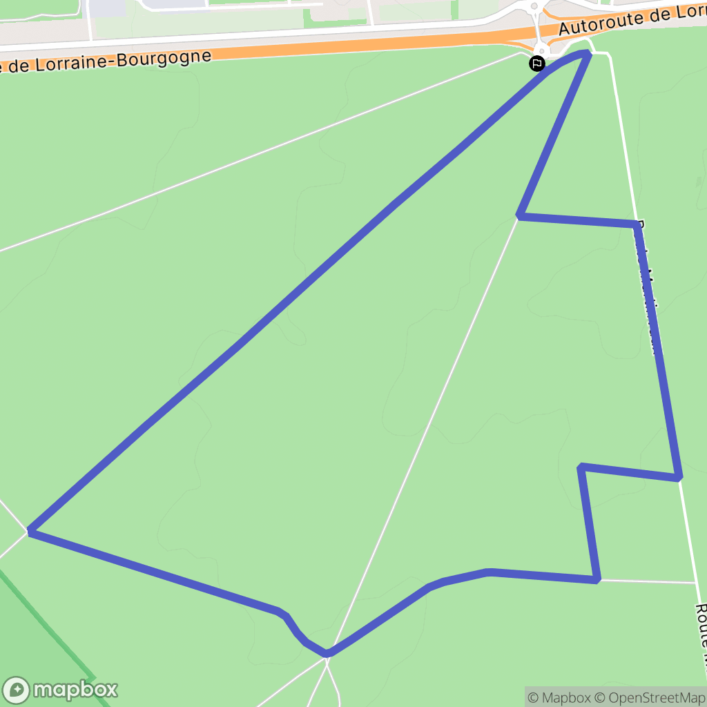 Bois-de-Haye : carte du parcours de randonnée - France