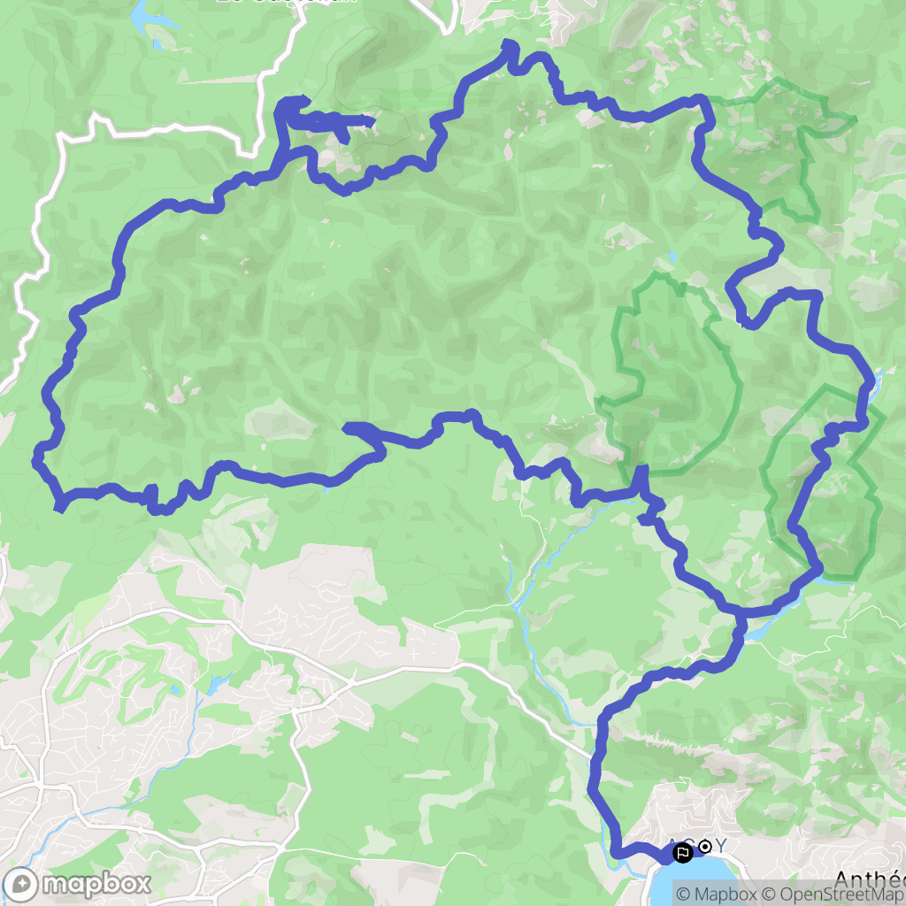 Saint-Raphaël : carte du parcours de randonnée - France