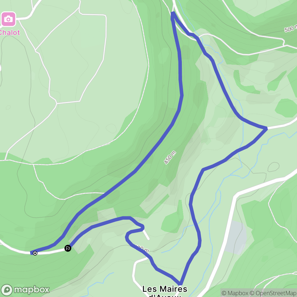 Saint-Bresson : carte du parcours de randonnée - France