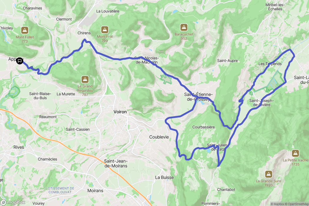 Apprieu: routekaart voor buitenactiviteiten - France