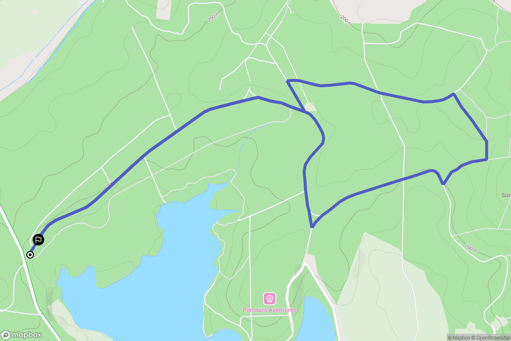 Cattenom : carte du parcours de randonnée - France