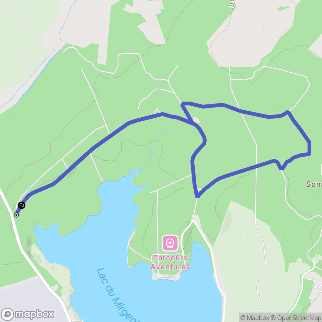 Cattenom : carte du parcours de randonnée - France