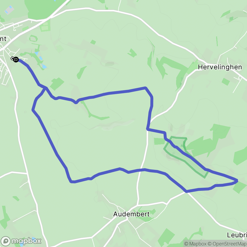 Wissant : carte du parcours de randonnée - France