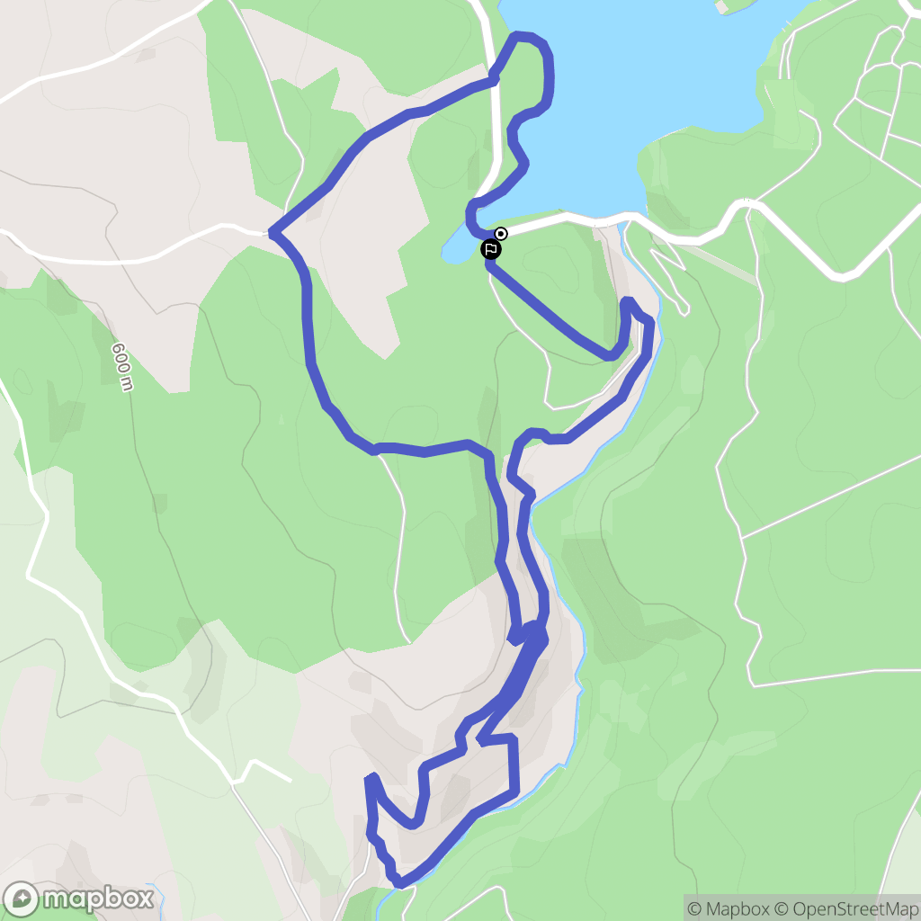 Neuvic : carte du parcours de randonnée - France