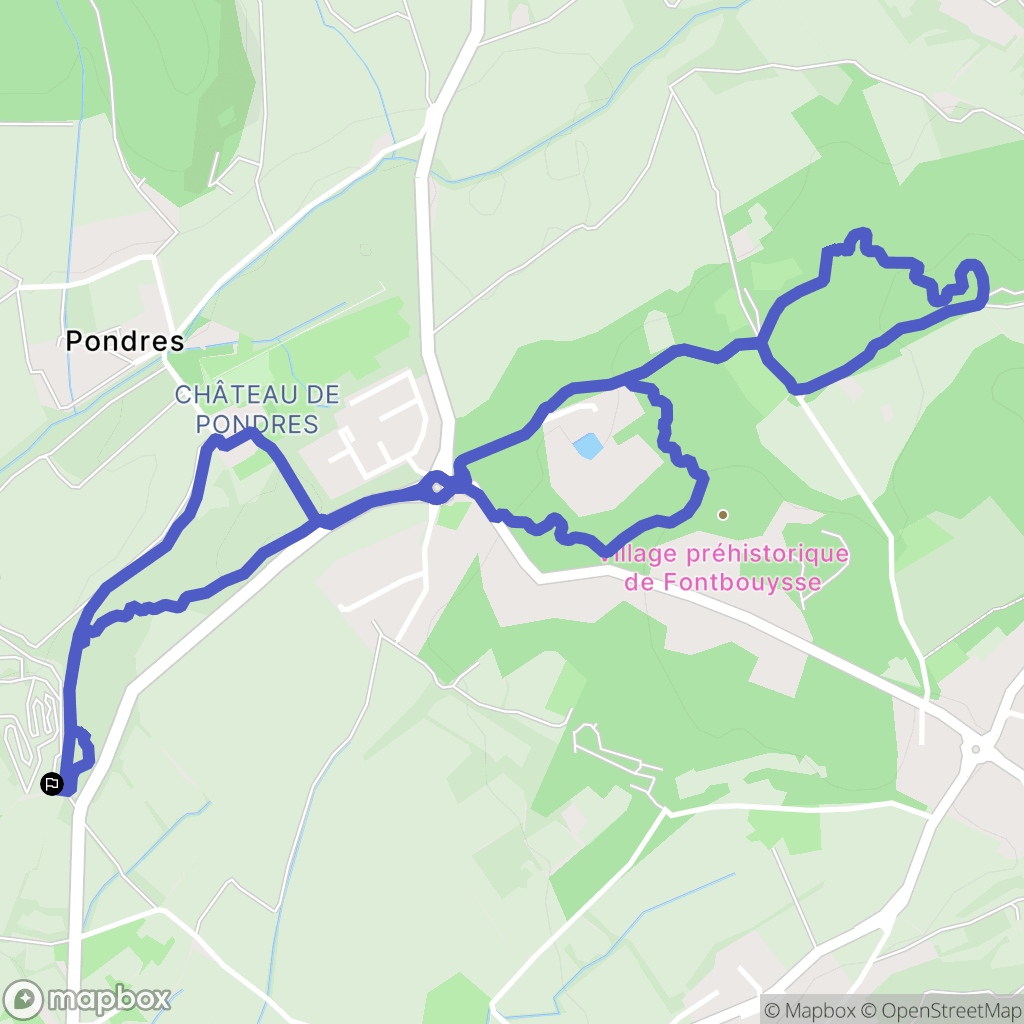 Villevieille : carte du parcours de randonnée - France