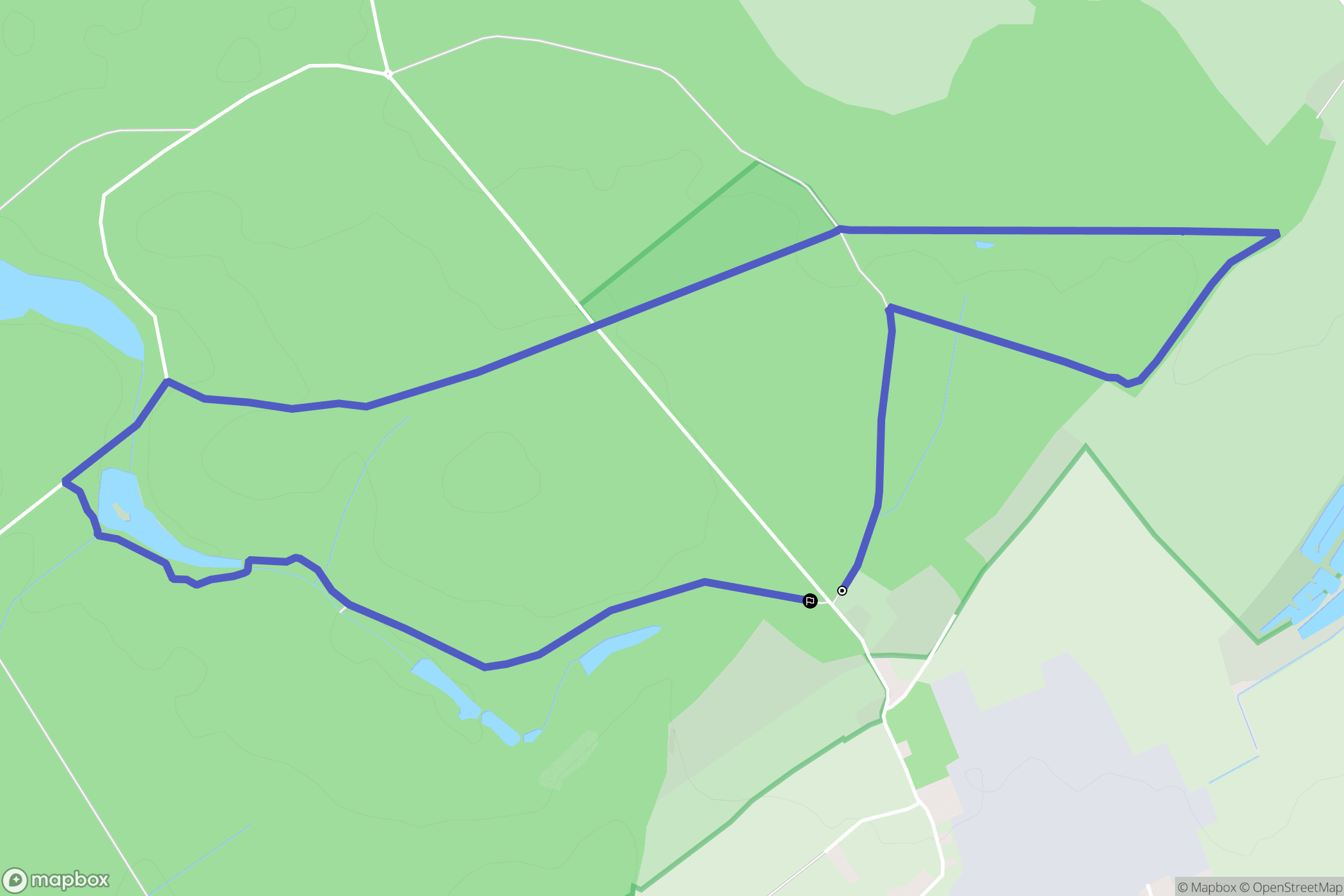 Clairmarais : carte du parcours de randonnée - France