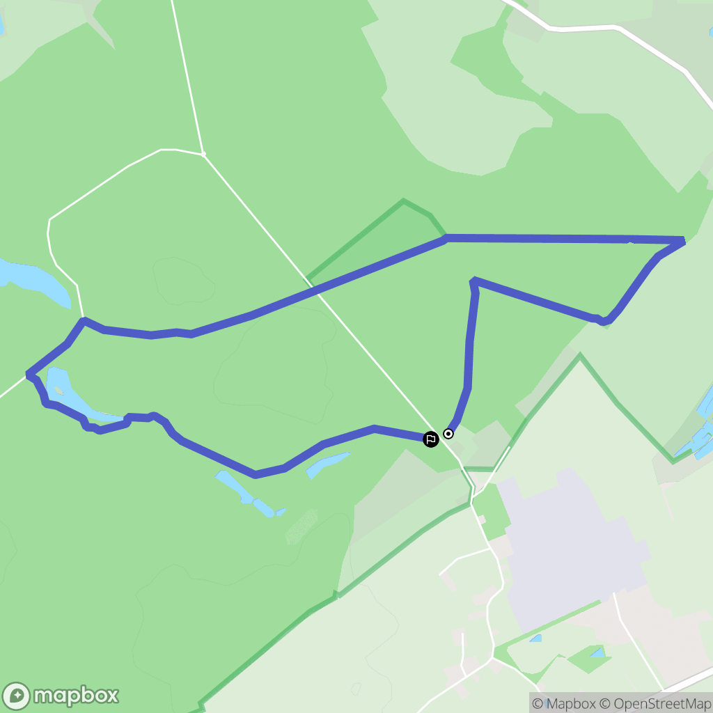 Clairmarais : carte du parcours de randonnée - France