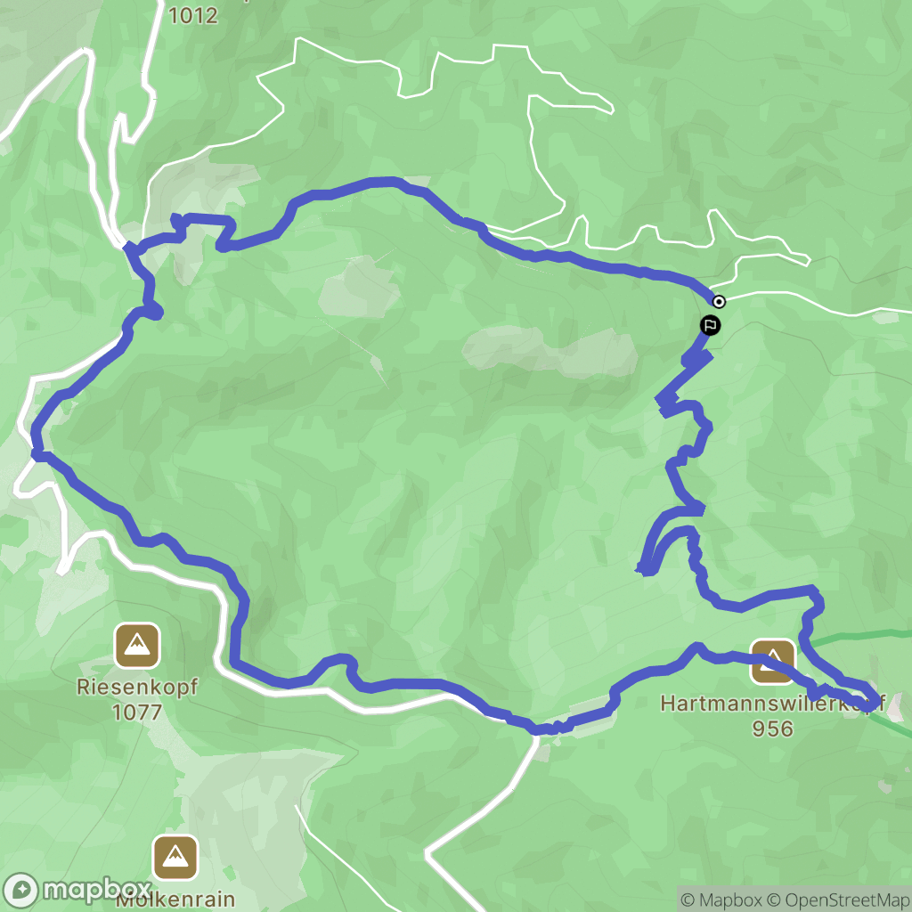 Soultz-Haut-Rhin : carte du parcours de randonnée - France