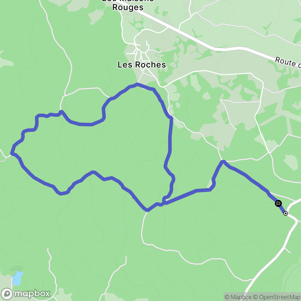 Saint-Ours : carte du parcours de randonnée - France