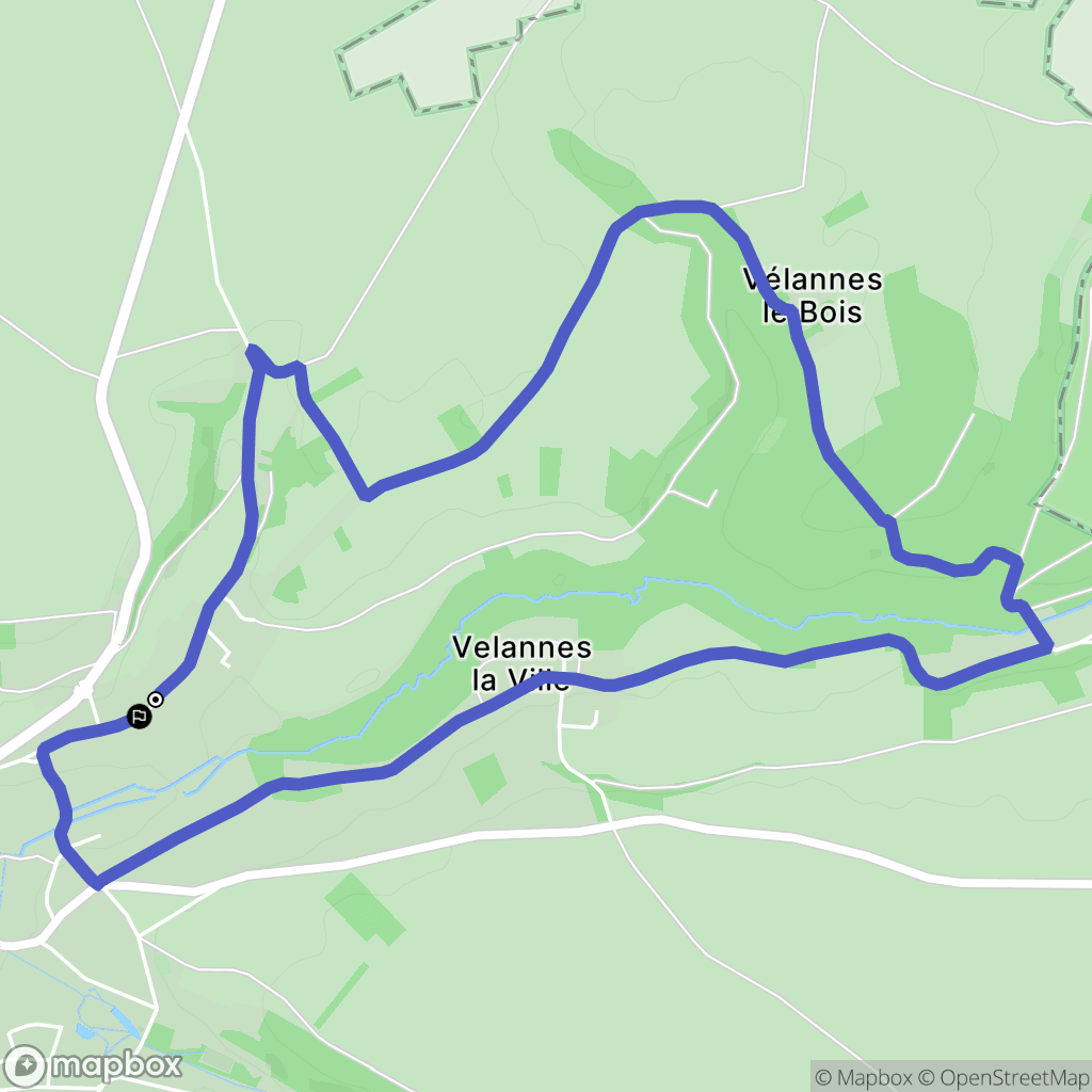 Magny-en-Vexin : carte du parcours de randonnée - France