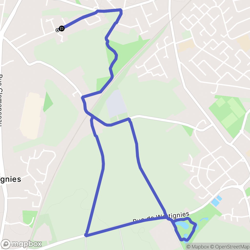 Wattignies : carte du parcours de randonnée - France