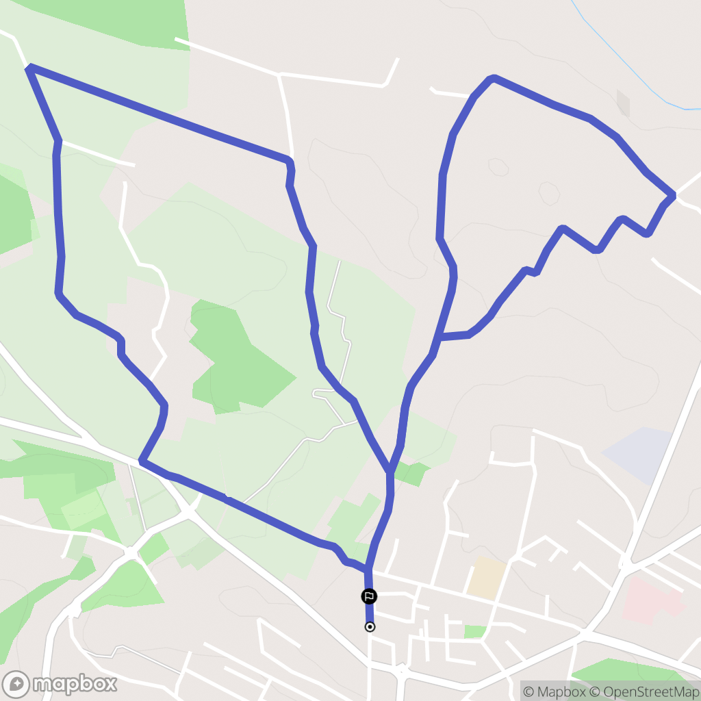 Éguilles : carte du parcours de randonnée - France