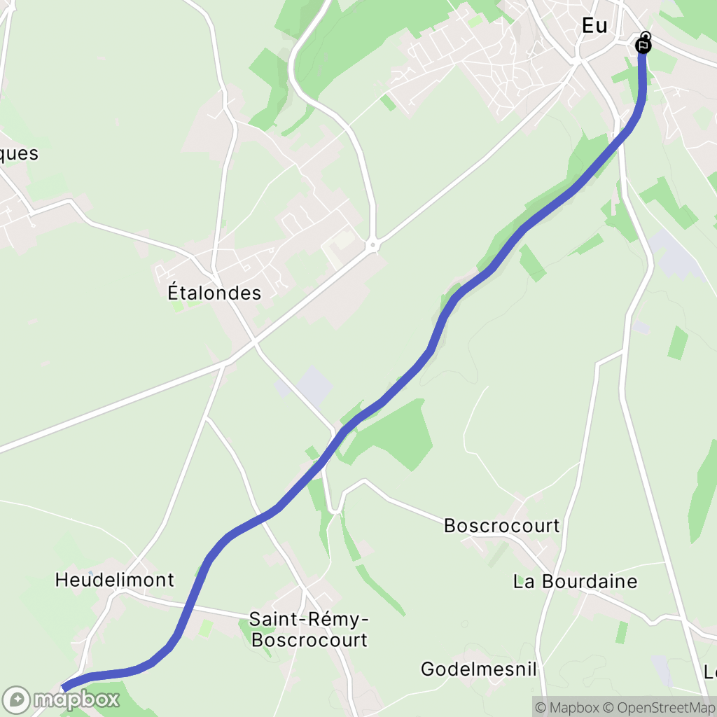 Saint-Pierre-en-Val : carte du parcours de randonnée - France