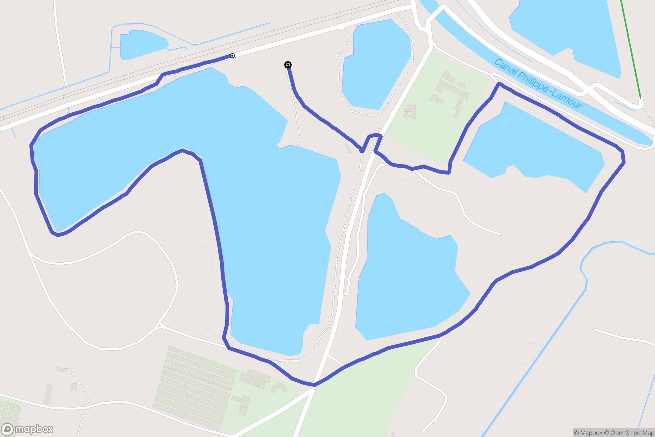 Vergèze : carte du parcours de randonnée - France