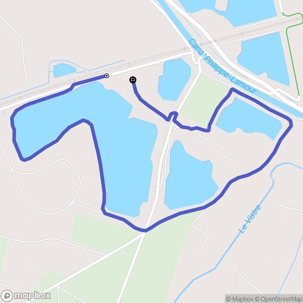 Vergèze : carte du parcours de randonnée - France