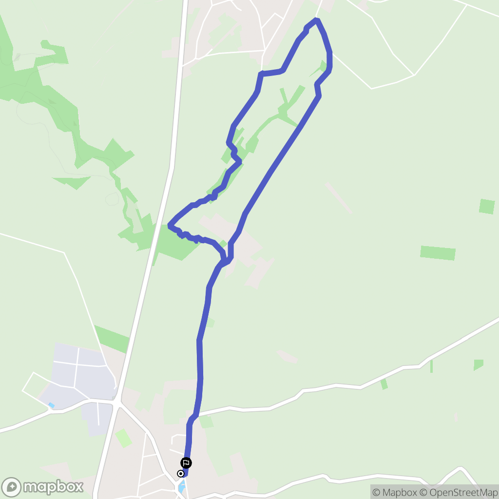 Villers-Bocage : carte du parcours de randonnée - France