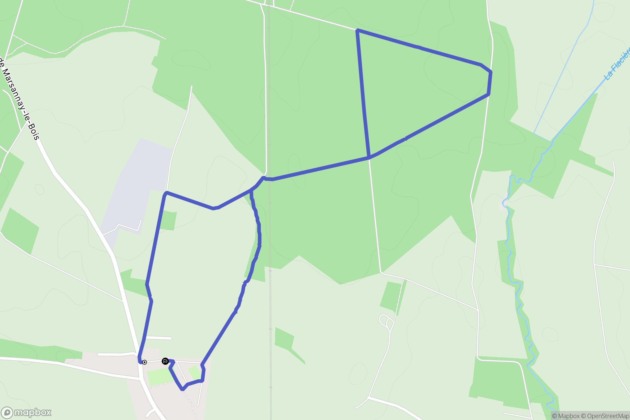 Clénay : carte du parcours de randonnée - France