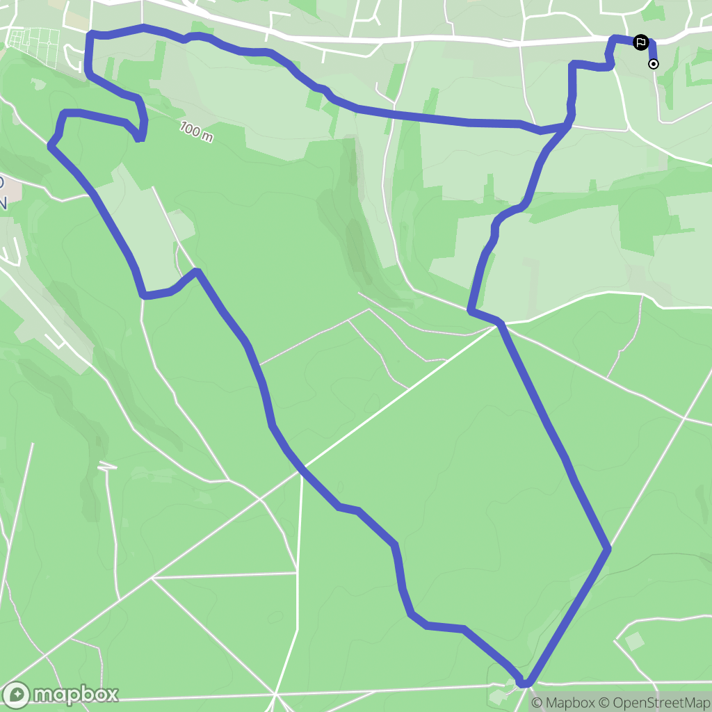 Pontpoint : carte du parcours de randonnée - France