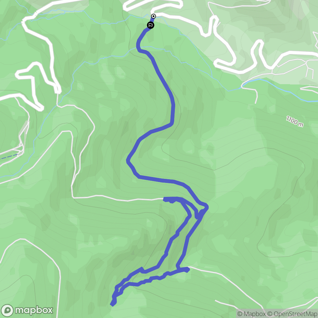Mosset : carte du parcours de randonnée - France