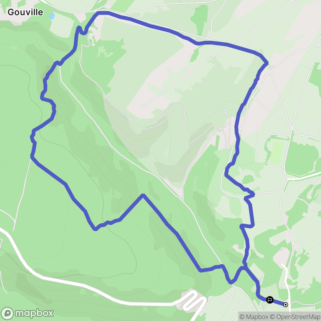 Marsannay-la-Côte : carte du parcours de randonnée - France