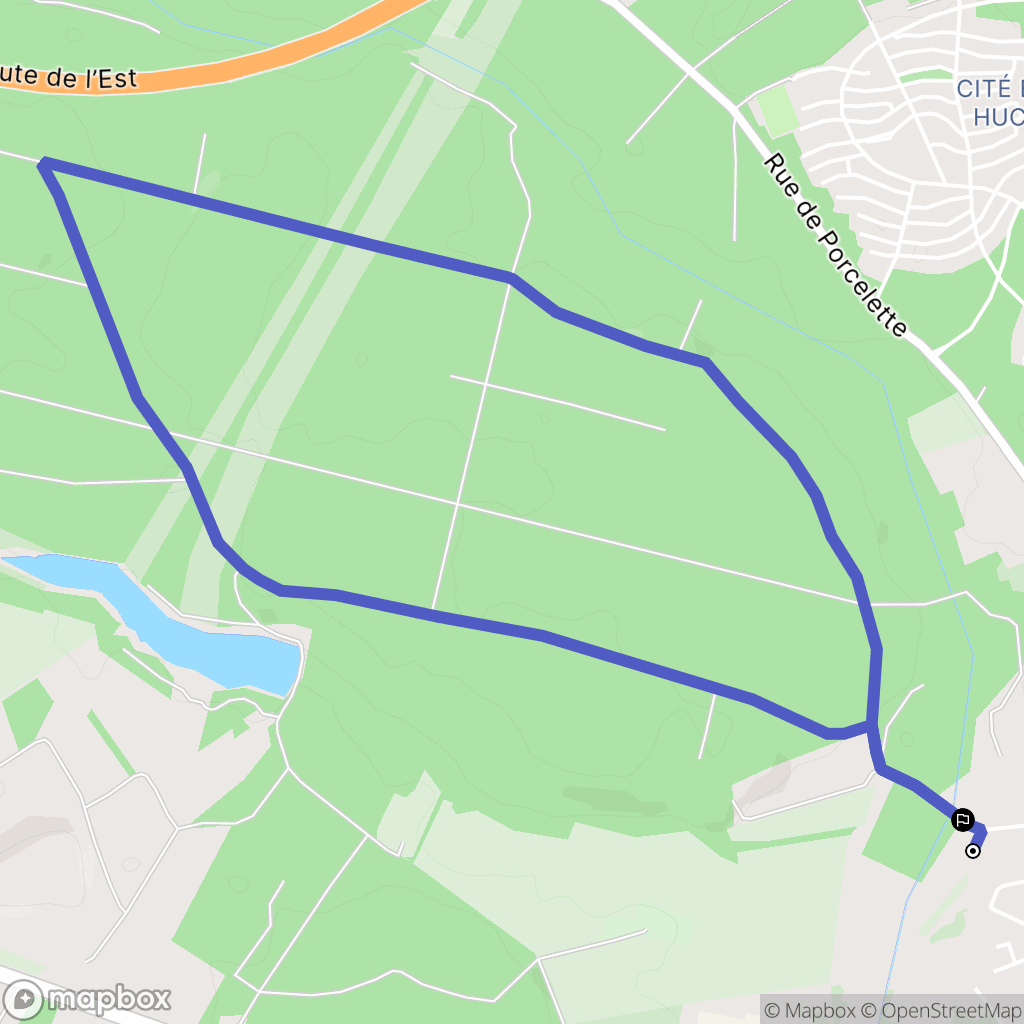 Saint-Avold : carte du parcours de randonnée - France