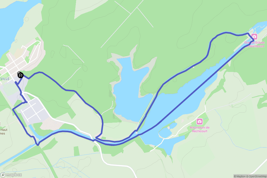 Moussey : carte du parcours de randonnée - France