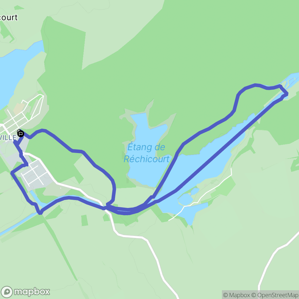 Moussey : carte du parcours de randonnée - France