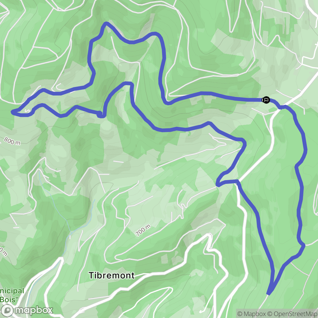 Fréland : carte du parcours de randonnée - France