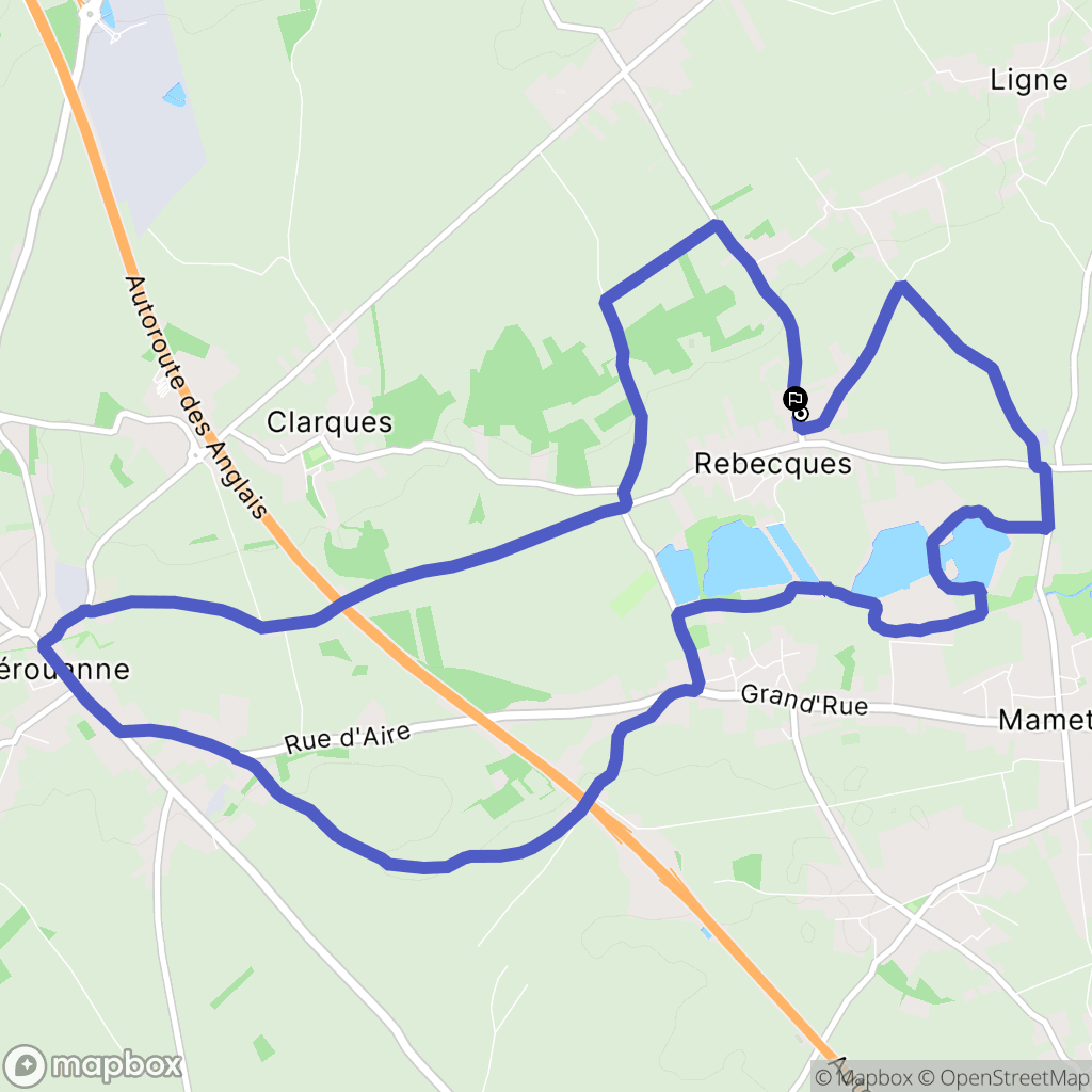 Saint-Augustin : carte du parcours de randonnée - France