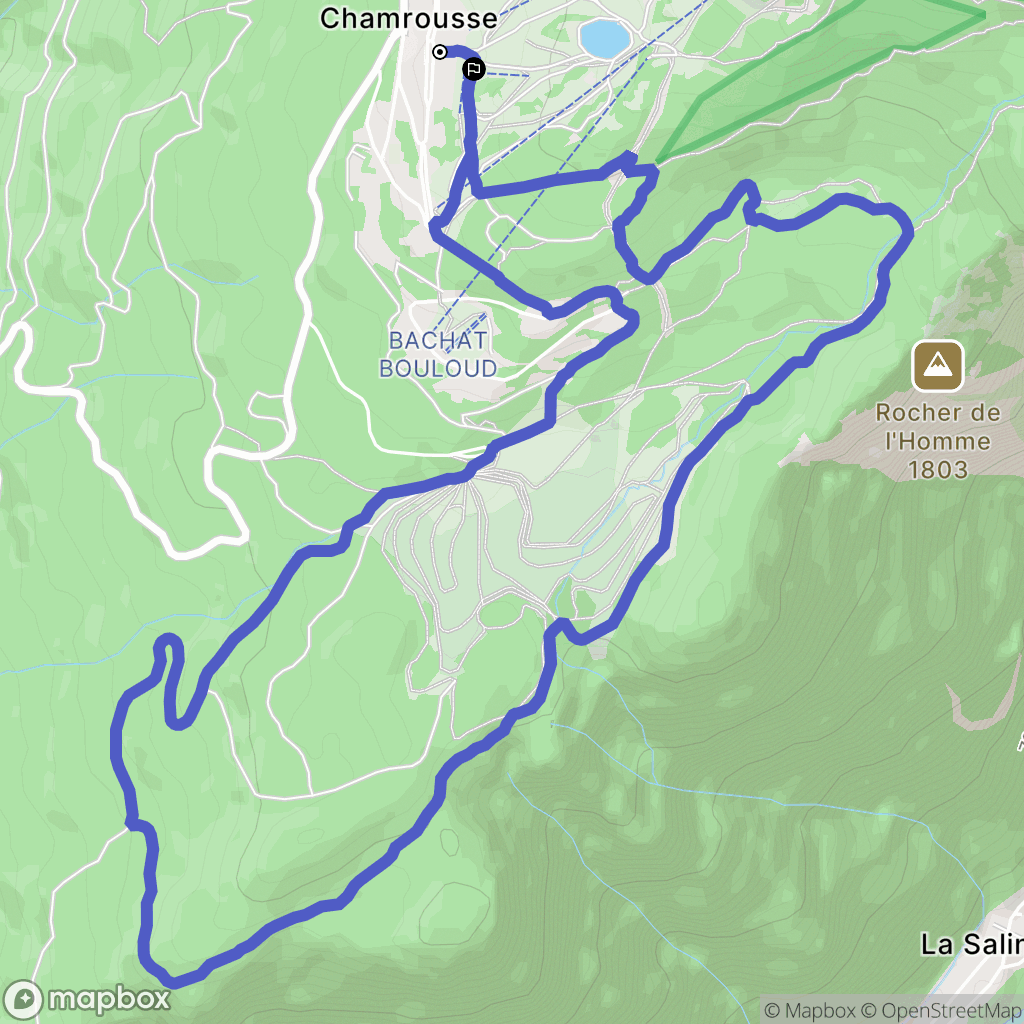 Chamrousse: routekaart voor buitenactiviteiten - France