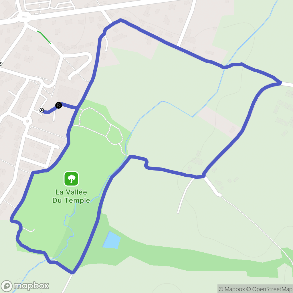 Romillé : carte du parcours de randonnée - France