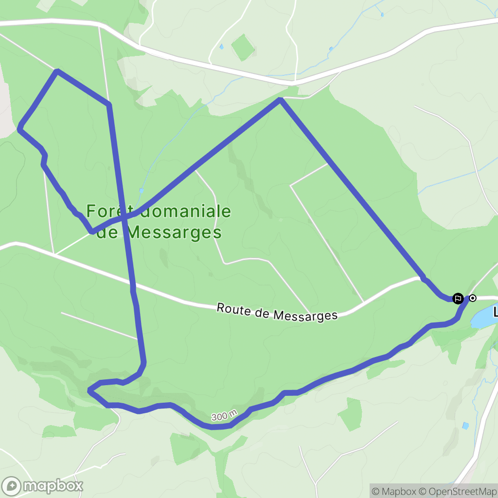 Meillers : carte du parcours de randonnée - France