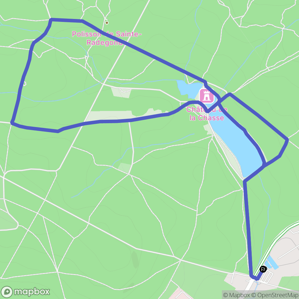Montlignon : carte du parcours de randonnée - France