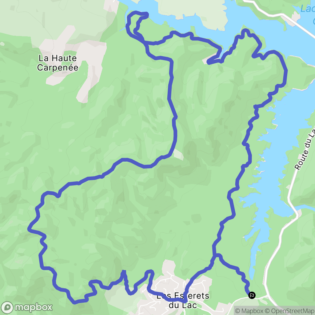 Les Adrets-de-l'Estérel : carte du parcours de randonnée - France