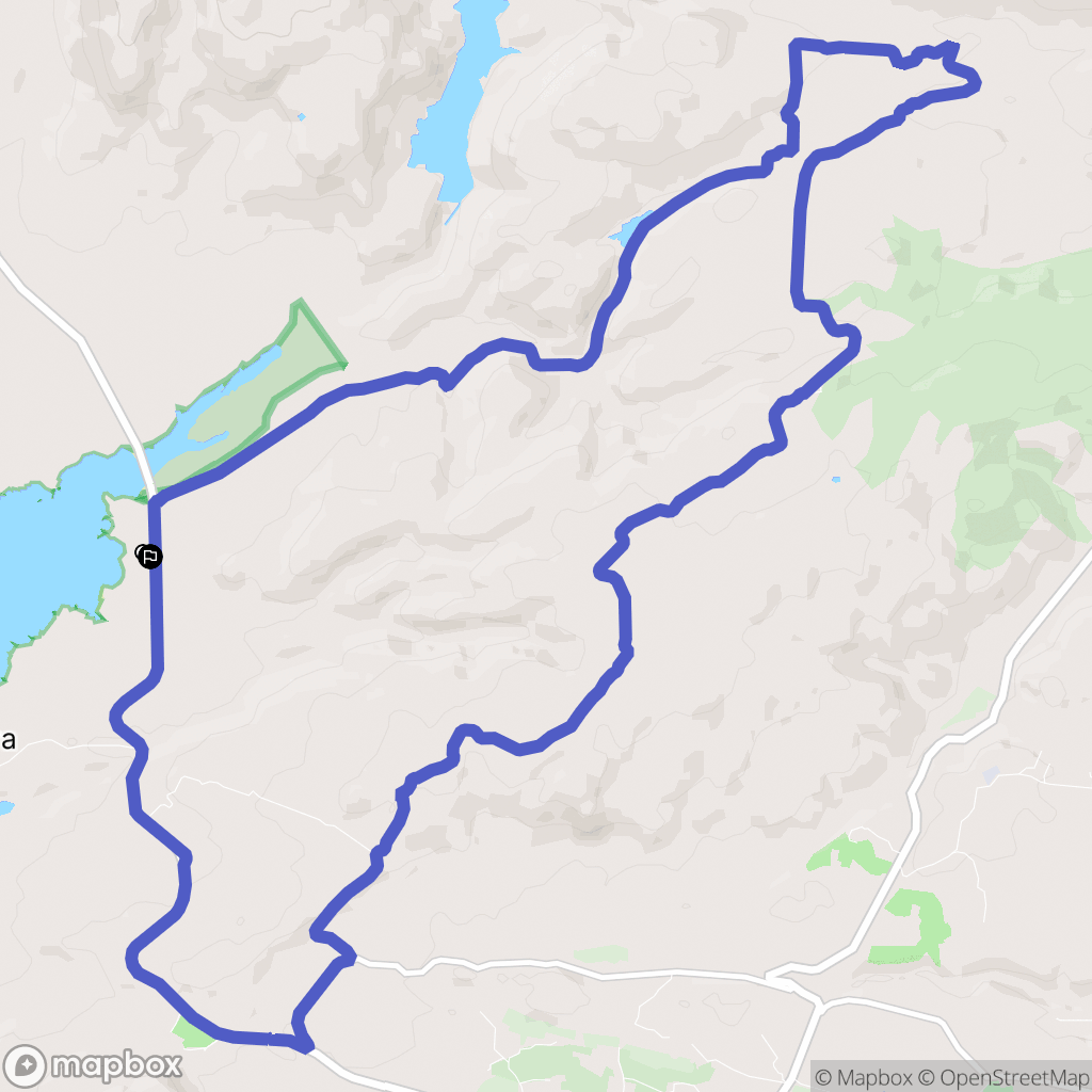 Bonifacio : carte du parcours de randonnée - France