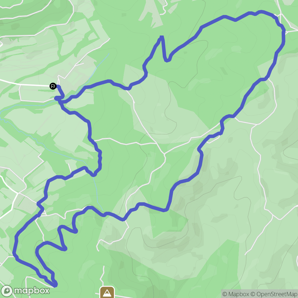 La Bastidonne : carte du parcours de randonnée - France
