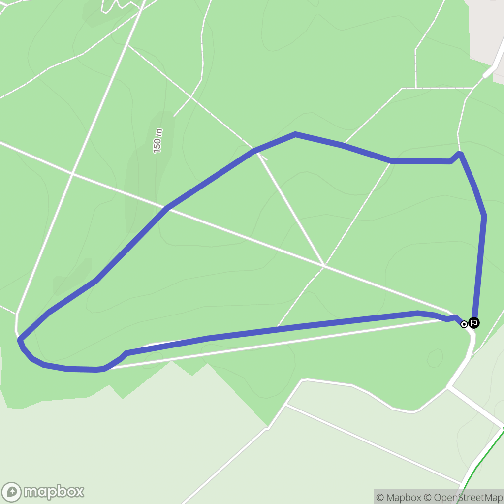 Morainvilliers : carte du parcours de randonnée - France
