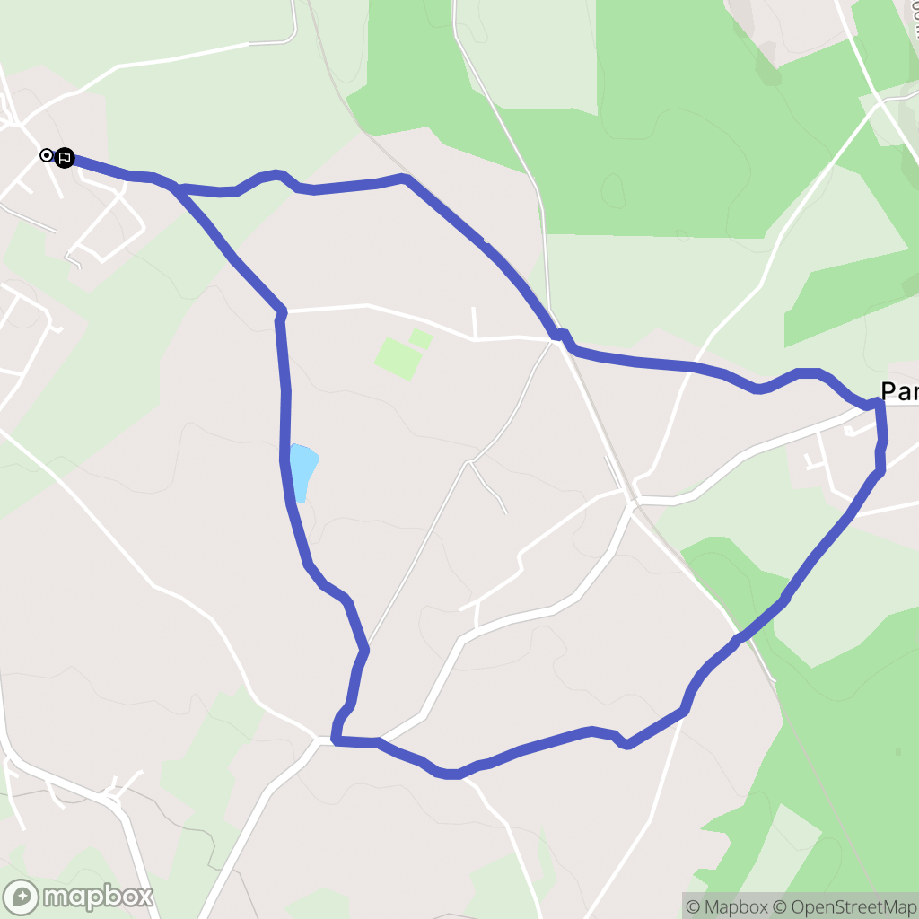 Commelle-Vernay : carte du parcours de randonnée - France
