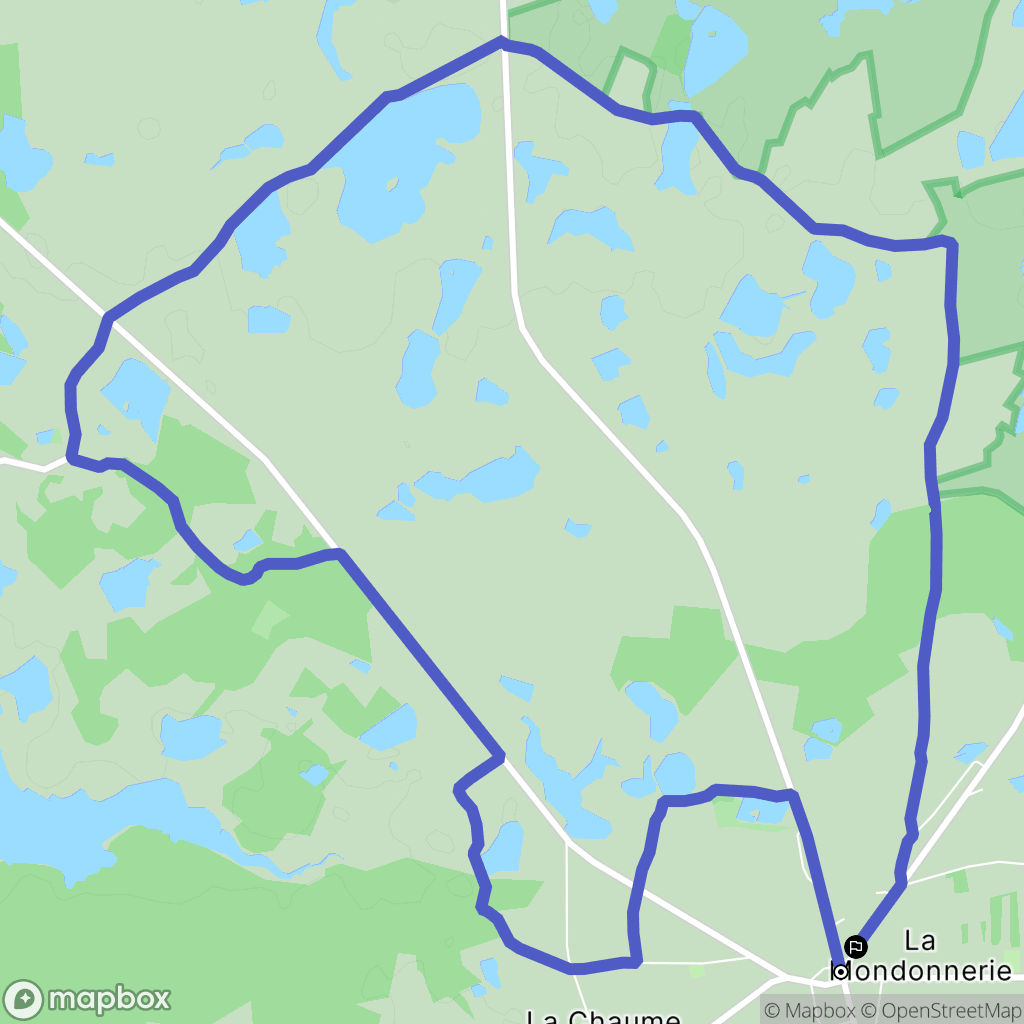 Rosnay : carte du parcours de randonnée - France