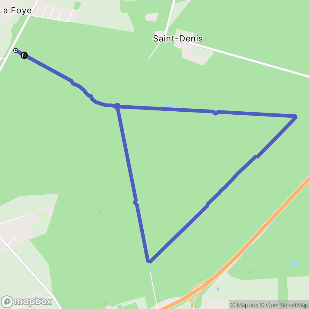 Liffré : carte du parcours de randonnée - France