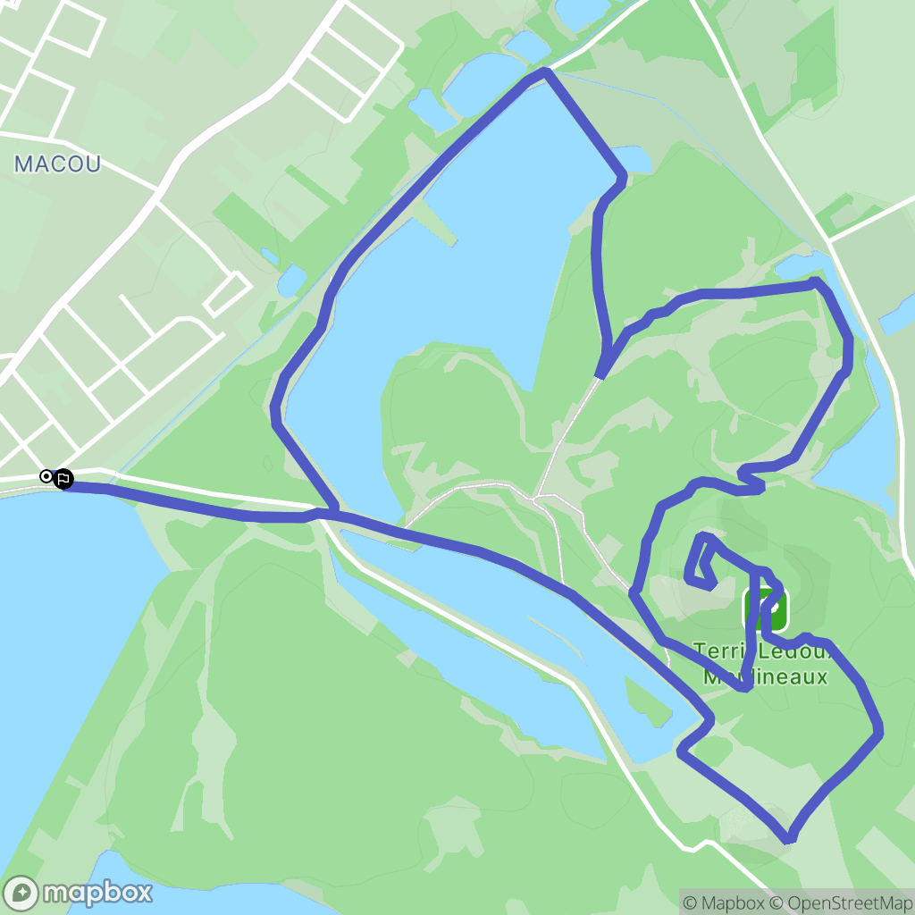 Condé-sur-l'Escaut : carte du parcours de randonnée - France