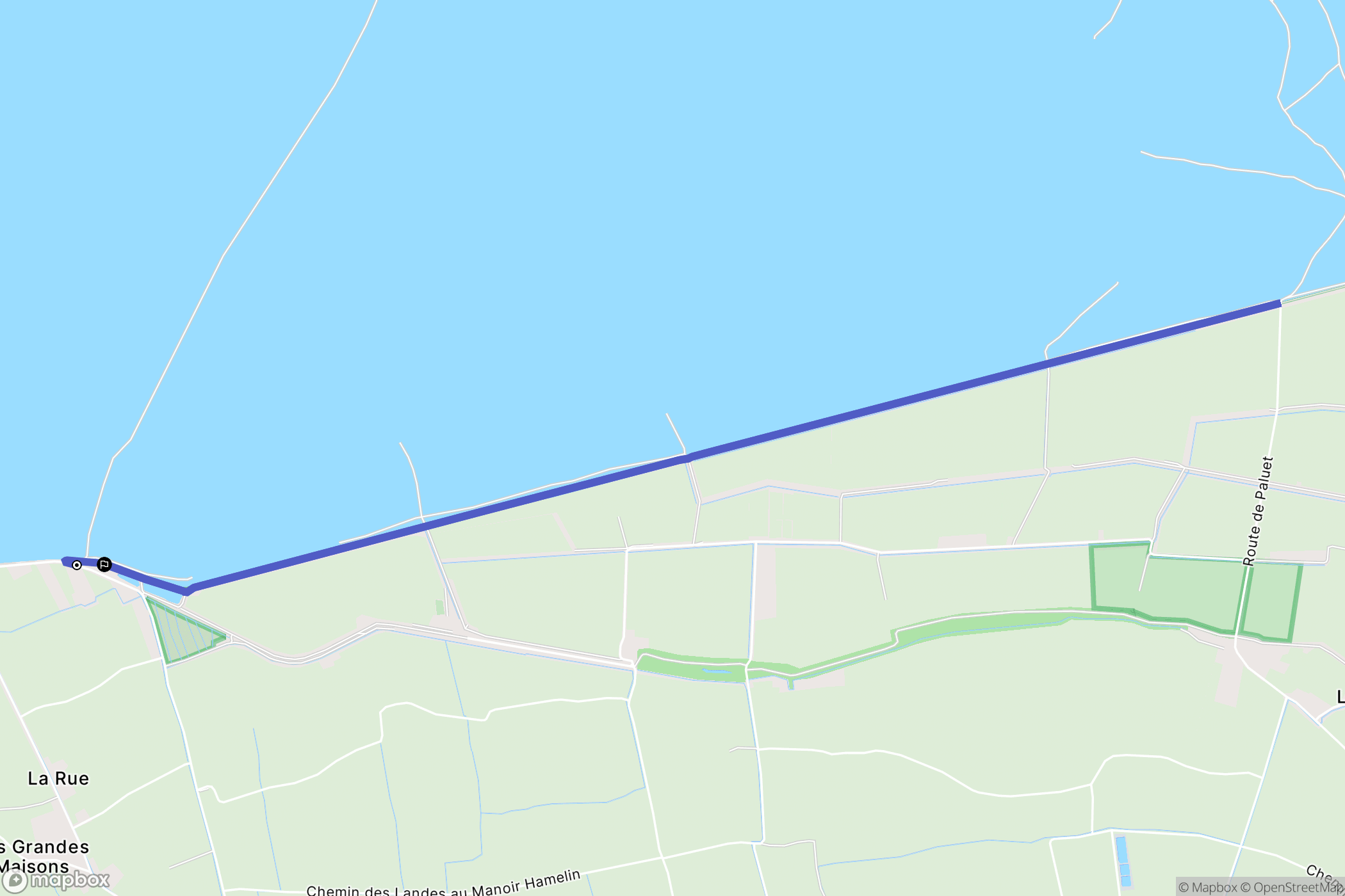 Cherrueix : carte du parcours de randonnée - France